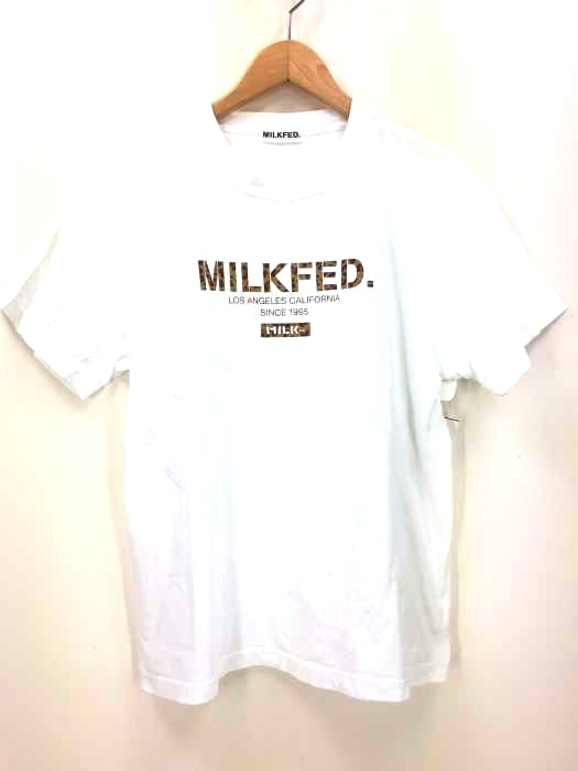 MILK FED(ミルクフェド) レオパロゴ tシャツ レディース ONE SIZE