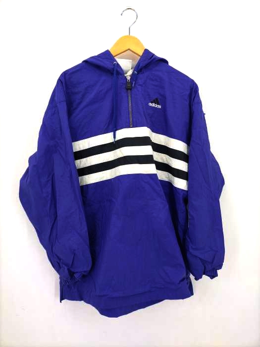 adidas(アディダス) 万国旗タグ ナイロンハーフジッププルオーバー メンズ import：L