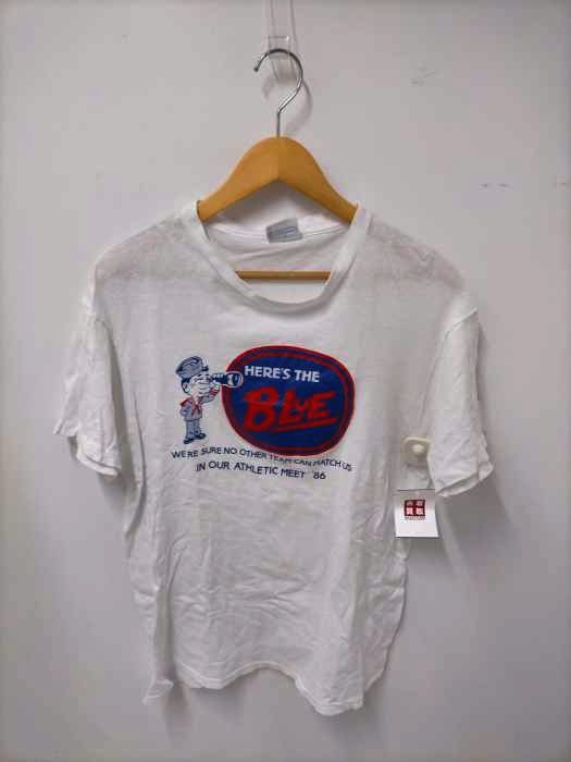 Hanes(ヘインズ) 80S USA製 フロントラバープリントTシャツ メンズ import：L