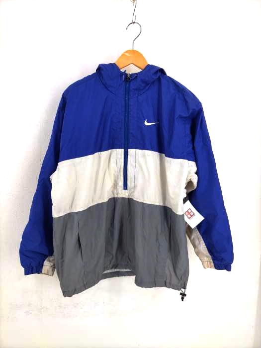 NIKE(ナイキ) 90s 銀タグ ロゴ刺繍 アノラックパーカー メンズ JPN：S