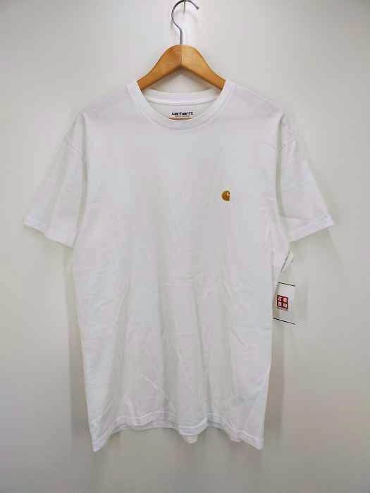 Carhartt WIP(カーハートワークインプログレス) ワンポイントロゴ刺繍 クルーネックTシャツ メンズ JPN：L