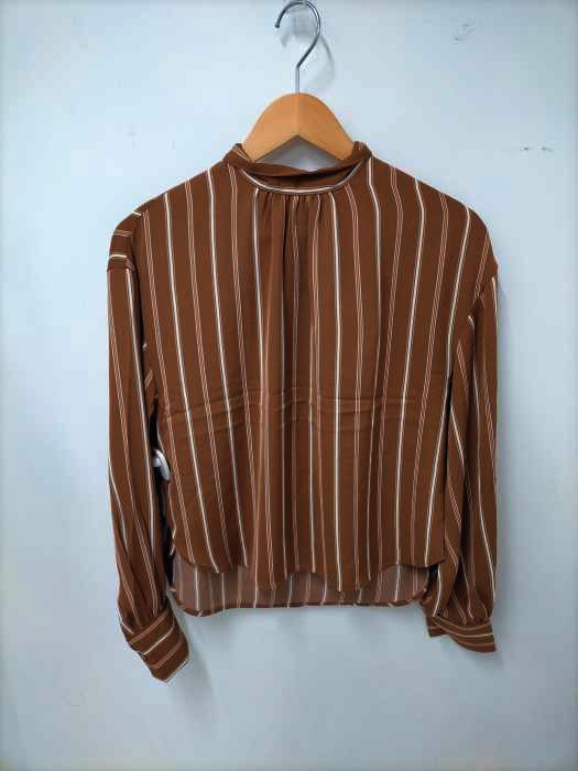 moussy(マウジー) OL STRIPE BACK BOW BLOUSE レディース  FREE