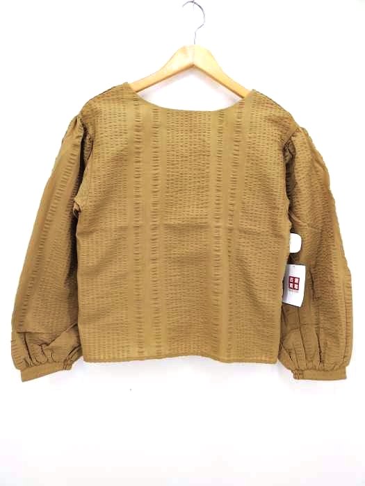 moussy(マウジー) CHECK PUFF SLEEVE BLOUSE レディース  FREE