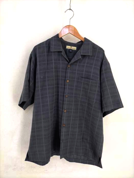 Tommy Bahama(トミーバハマ) 90S チェック柄 シルクシャツ メンズ JPN：M