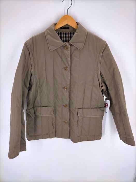 AQUASCUTUM(アクアスキュータム) 裏地チェック柄キルティングジャケット レディース 表記無