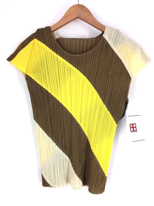 プリーツプリーズイッセイミヤケ PLEATS PLEASE ISSEY MIYAKE プリーツ半袖カットソー レディース  3