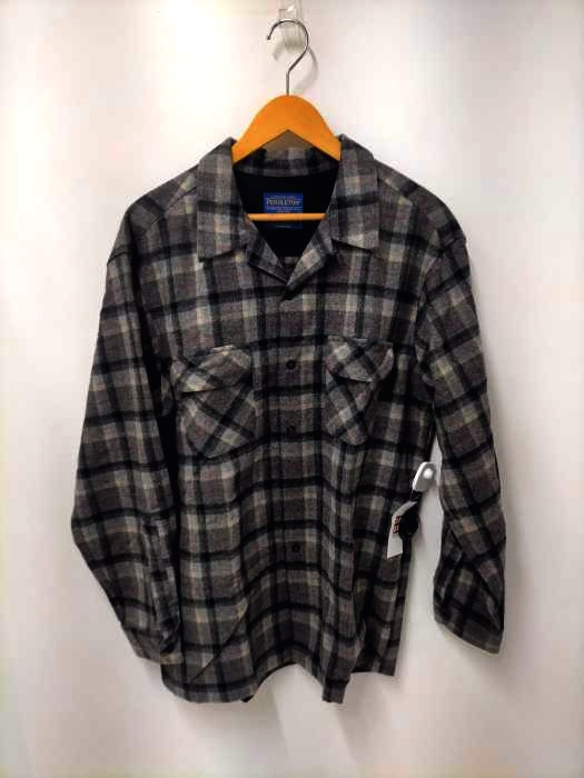 ペンドルトン PENDLETON BOARD SHIRT JAC ウールチェックオープンカラーシャツ メンズ  L