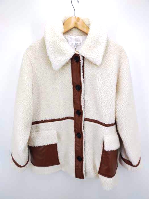 購入希望あり マウジー moussy BOXY BOA MIDDLE コート レディース F