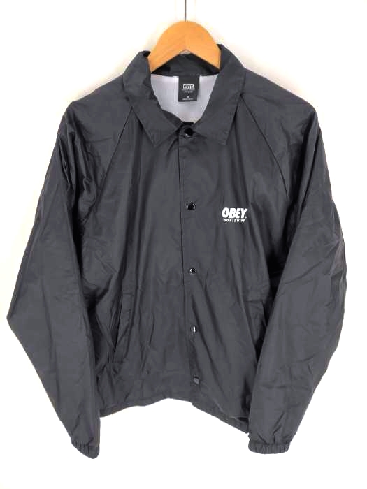 オベイ OBEY ロゴプリント コーチジャケット メンズ JPN：M
