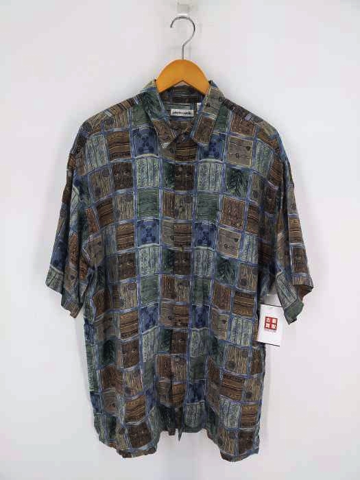 ピエールカルダン pierre cardin 総柄 レーヨンシャツ メンズ import:L