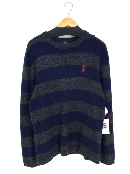 Stussy(ステューシー) ワンポイントロゴ ボーダーニット メンズ