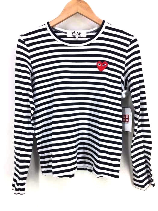PLAY COMME des GARCONS(プレイコムデギャルソン) STRIPED L/S T-SHIRT レディース トップス Tシャツ・カットソー