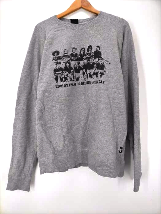 55DSL(フィフティーファイブディーエスエル) ラグラン プリントスウェット メンズ import:XL