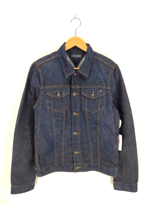 TOMMY HILFIGER(トミーヒルフィガー) ワンポイントロゴ刺繍デニムジャケット メンズ import:S