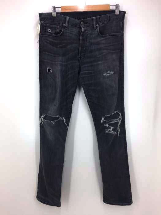 DENIM & SUPPLY RALPH LAUREN(デニムアンドサプライ ラルフローレン) ダメージ加工ボタンフライジーンズ メンズ US：32-33
