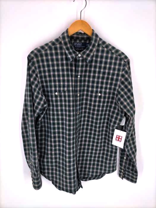 Polo by RALPH LAUREN(ポロバイラルフローレン) CLASSIC WESTERN オンブレチェックウエスタンシャツ メンズ JPN:M