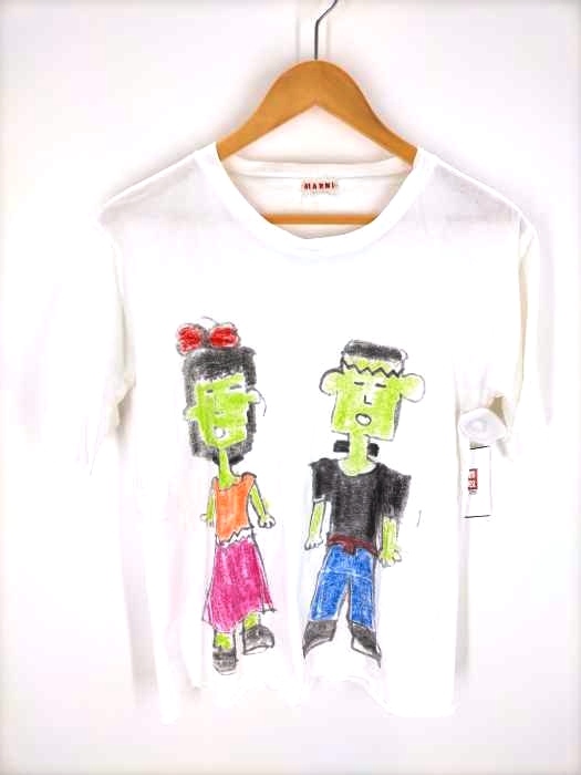 MARNI(マルニ) ペイントプリント半袖Tシャツ レディース JPN：S