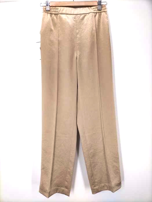 TOMORROWLAND(トゥモローランド) 19AW センタープレスサテンパンツ レディース JPN：34
