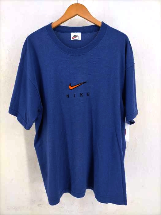 NIKE(ナイキ) 90S 白タグ ロゴ刺繍ボーダーTシャツ メンズ JPN：L
