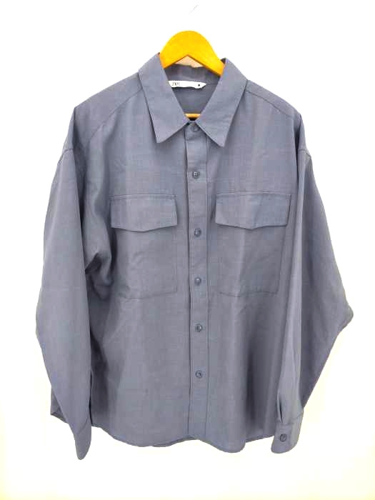 ZARA(ザラ) ポリエステルビックシャツ メンズ import：XL