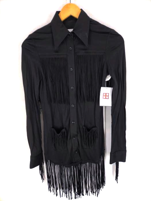 Maison Margiela(メゾンマルジェラ) 15AW 白タグ フリンジジャージーシャツ レディース  36