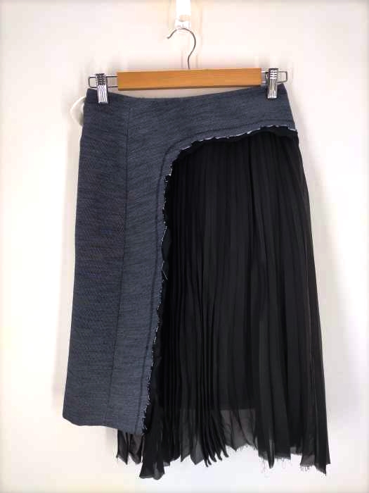 メゾンマルジェラ Maison Margiela 17SS 1 再構築 プリーツスカート レディース 40