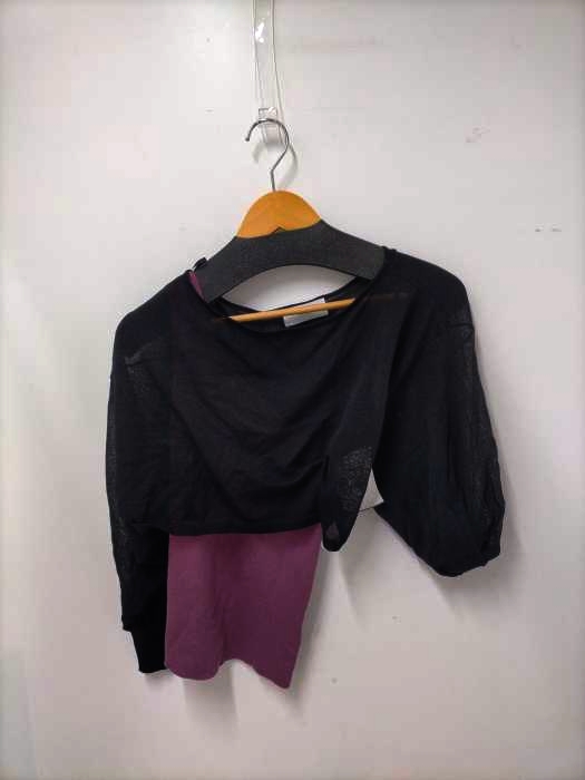 AZUL by moussy(アズールバイマウジー) ONE-SHOULDER KNIT SET TOPS レディース  S