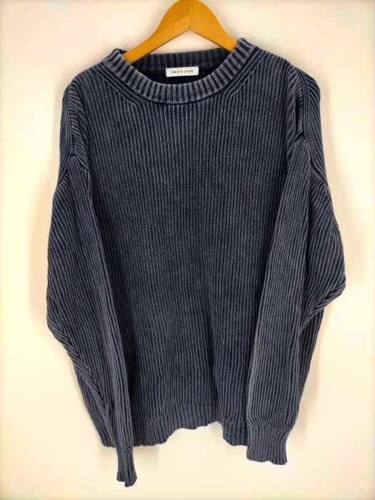 FREAKS STORE(フリークスストア) 22SS オーバーダイ クルーネック コットンニット メンズ JPN：M