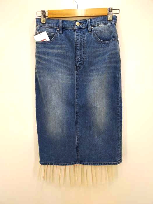 JILLSTUART(ジルスチュアート) 《JILL JEAN》チュールデニムタイトスカート レディース JPN：2