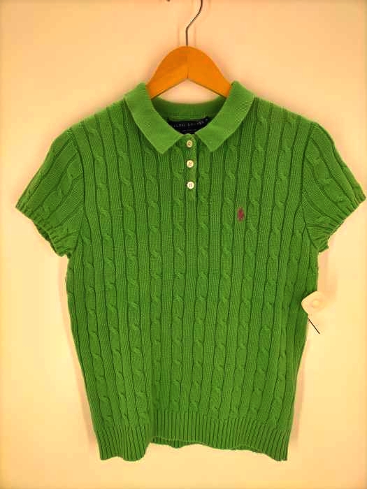 Polo by RALPH LAUREN(ポロバイラルフローレン) コットンニットポロシャツ レディース JPN：XL