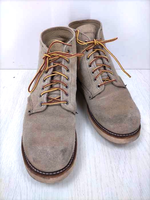 レッドウィング RED WING 8167 6inch PLAIN TOE ブーツ TAN ROUGH OUT SUEDE メンズ JPN：27