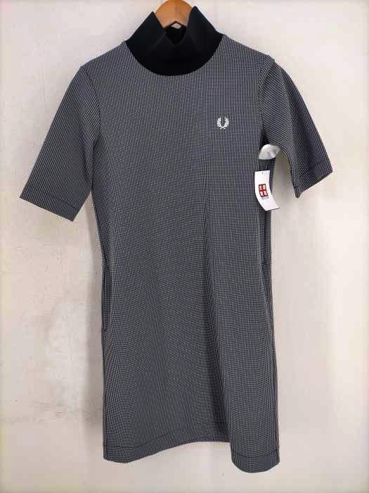 FRED PERRY(フレッドペリー) 千鳥柄 ジャカードワンピース レディース  UK8