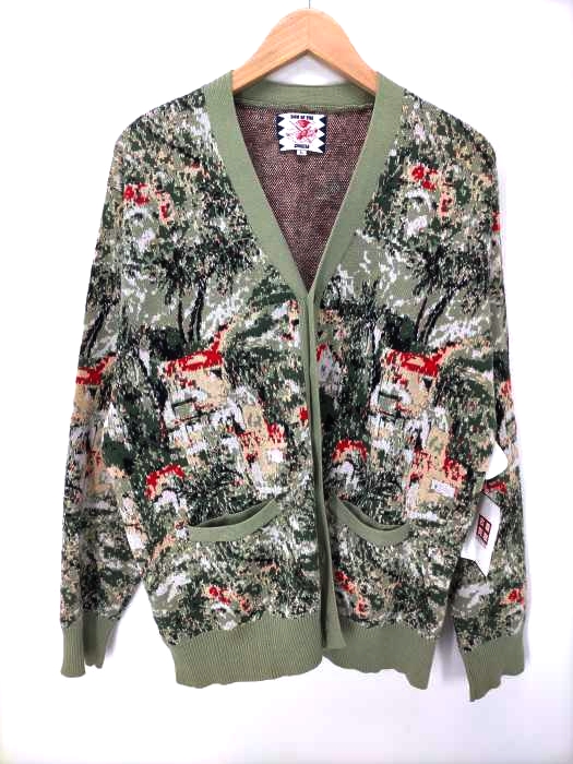 SON OF THE CHEESE(サノバチーズ) 15SS When summer end CARDIGAN 総柄 カーディガン メンズ JPN：L