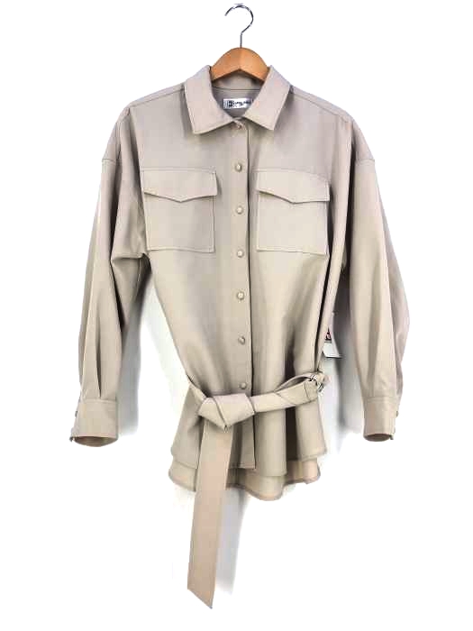 エムケイミッシェルクラン MK MICHEL KLEIN 洗えるCPOシャツブラウス レディース  38