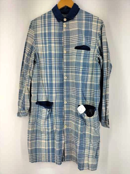 ポータークラシック PORTER CLASSIC HANDWORK LAMER CHECK COAT メンズ JPN：S