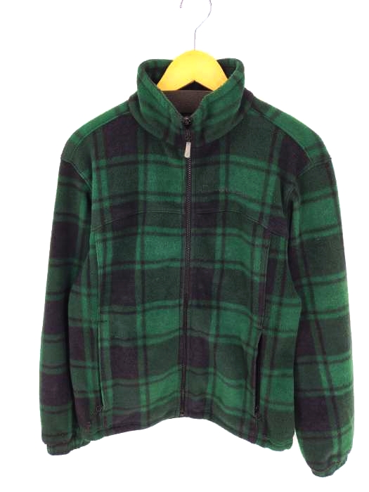 コロンビア Columbia チェック ジップアップフリース メンズ import：S