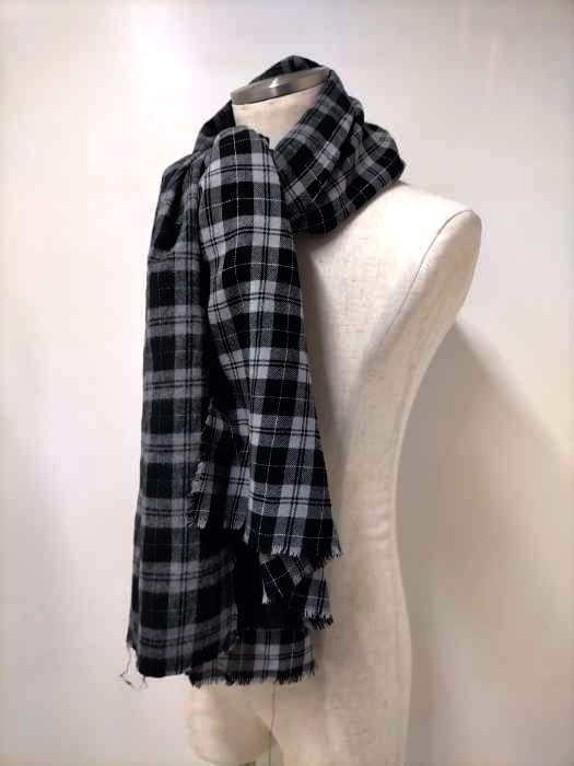 ジョンアンダーカバー John UNDERCOVER 18AW WOOL/ネルハギチェックストール メンズ 表記無