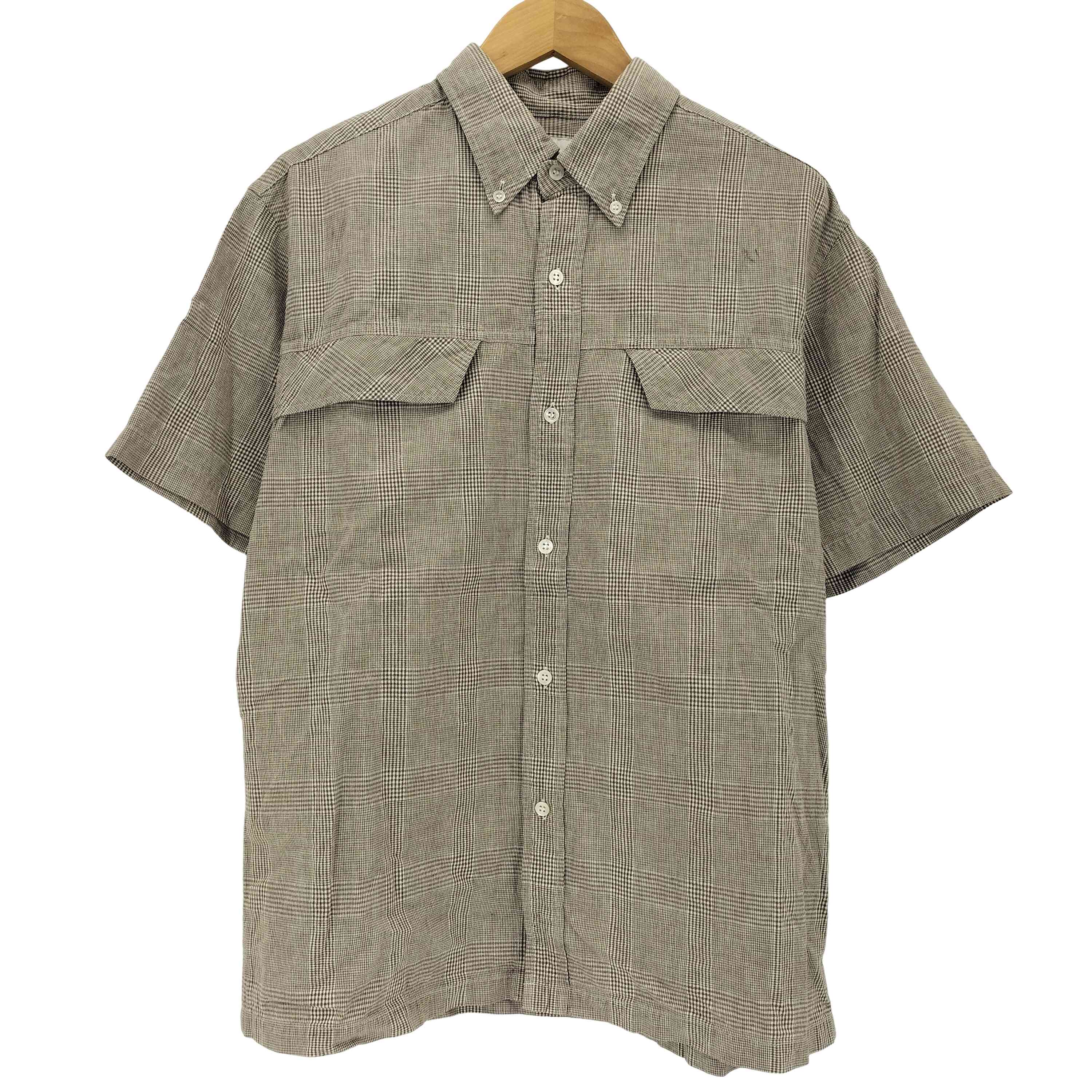 HEAD PORTER PLUS(ヘッドポータープラス) フラップポケット グレンチェックシャツ メンズ JPN:L 【中古】【ブランド古着バズストア】
