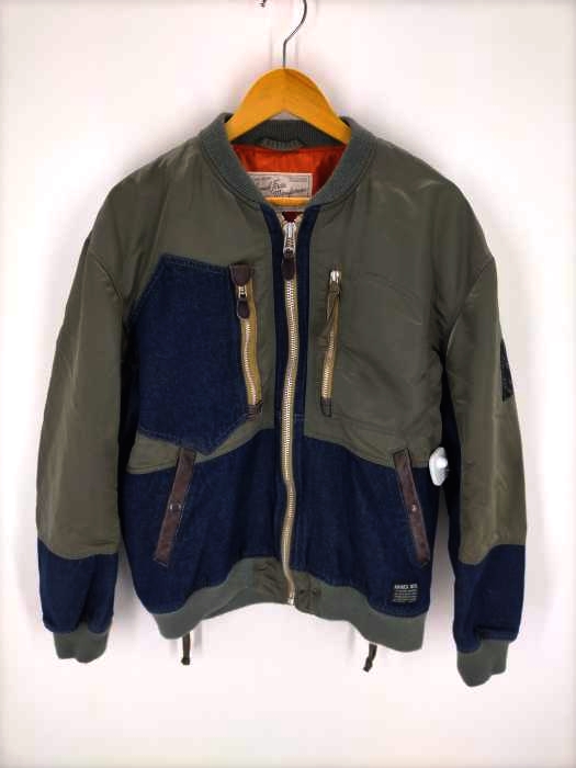 AVIREX(アヴィレックス) DENIM CUSTOM FLIGHT JACKET メンズ JPN：XL