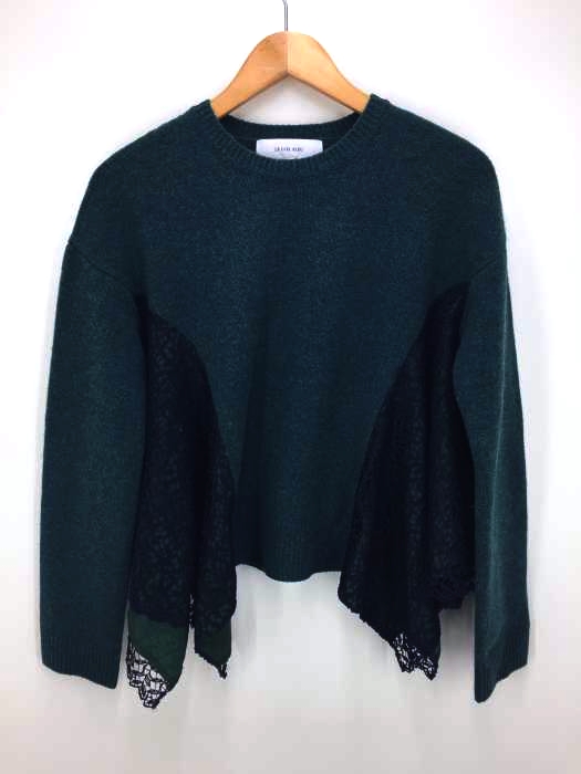 LE CIEL BLEU(ルシェルブルー) Lace Paneled Knit Tops レディース JPN：36