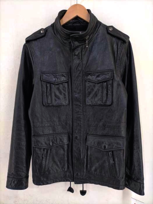 USED古着(ユーズドフルギ) カウレザ ーM-65 ミリタリーレザージャケット メンズ JPN：M