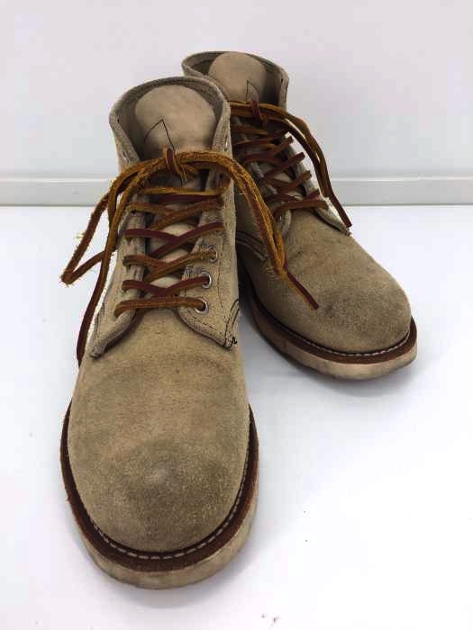RED WING(レッドウィング) 6inch PLAIN TOE ブーツ TAN ROUGH OUT SUEDE メンズ  8