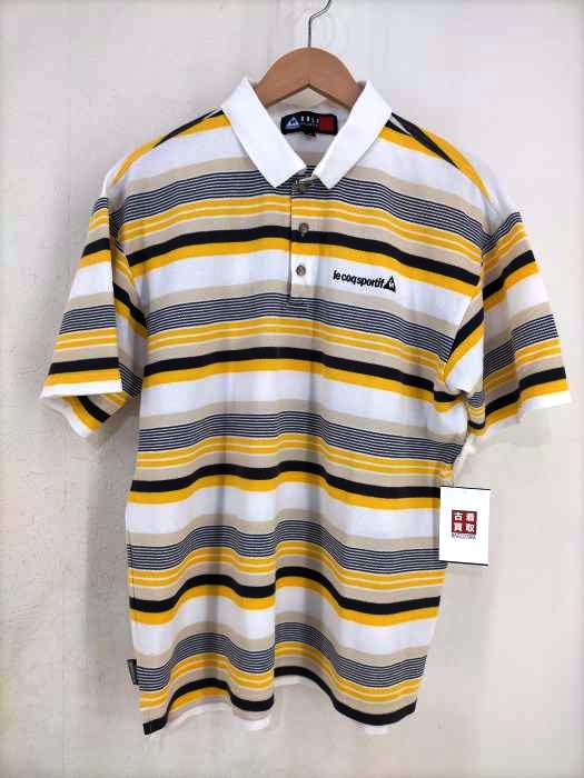 Le coq sportif GOLF(ルコックゴルフ) マルチボーダーポロシャツ メンズ JPN：M