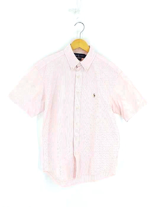 RALPH LAUREN(ラルフローレン) 90s YARMOUTH ストライプ柄 BD半袖シャツ メンズ  15 1/2-32