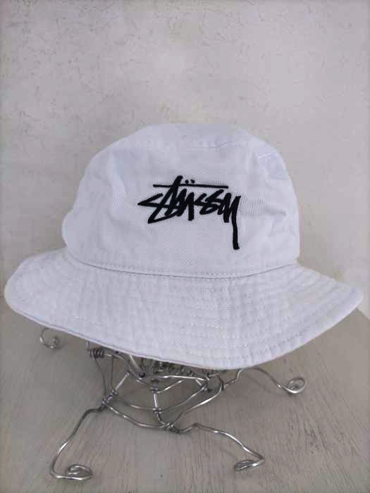 Stussy(ステューシー) ロゴ刺繍 バケットハット メンズ  S/M