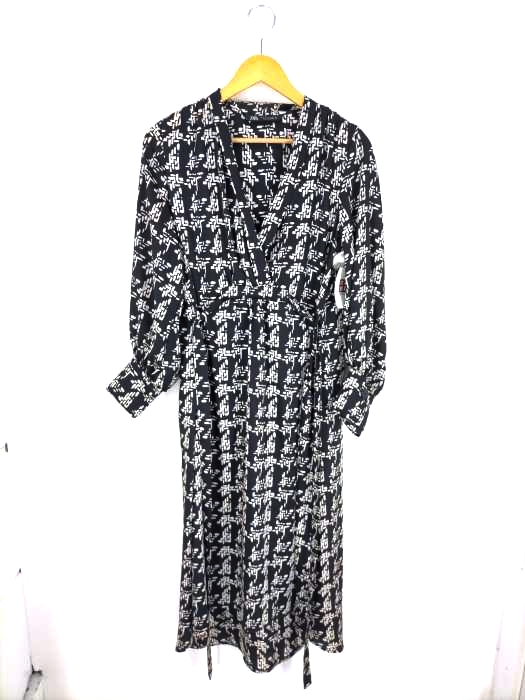 ZARA(ザラ) PRINTED DRESS WITH BELT 総柄ロングワンピース レディース JPN：M