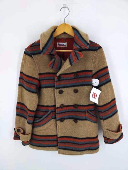 HYSTERIC GLAMOUR(ヒステリックグラマー) ストライプ ピーコート レディース FREE
