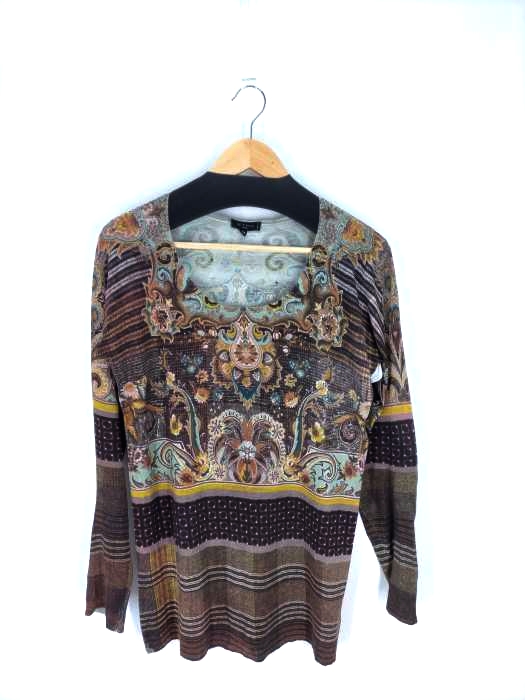エトロ ETRO シルクカシミヤ 総柄 トップス レディース  3