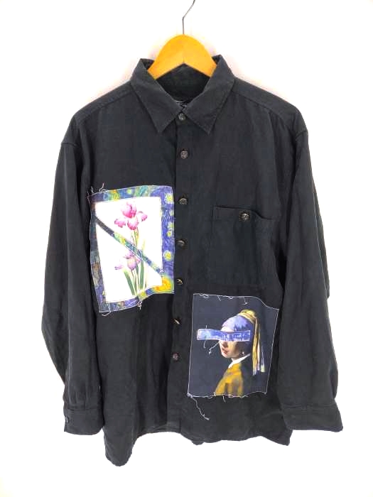 ユーズドフルギ USED古着 TRUST USA リメイクデザインシャツ メンズ 表記無