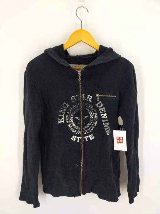 オッサモンド OSSA MONDO ダメージ加工 ジップアップパーカー メンズ JPN：1